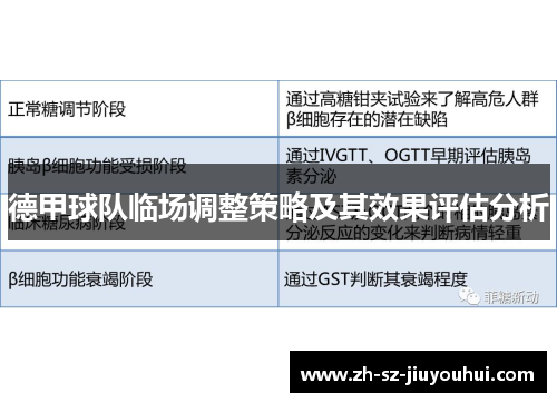 德甲球队临场调整策略及其效果评估分析